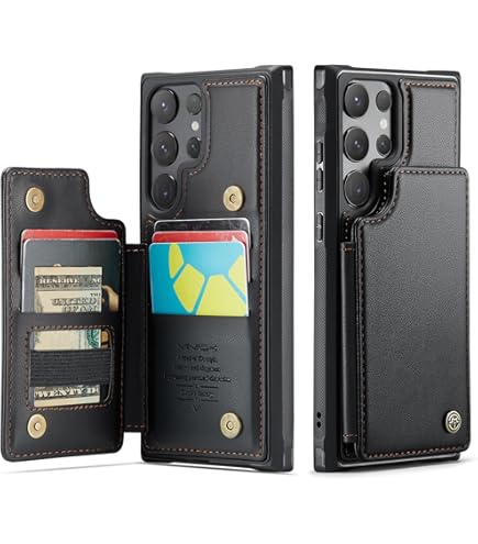 Amazon.com: XIMAND for Samsung Galaxy S24 Ultra Wallet Case